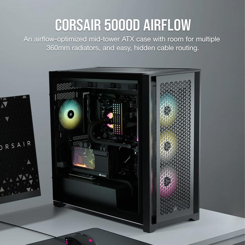 Corsair 5000D AIRFLOW Case Boîtier PC ATX | CC-9011210-WW