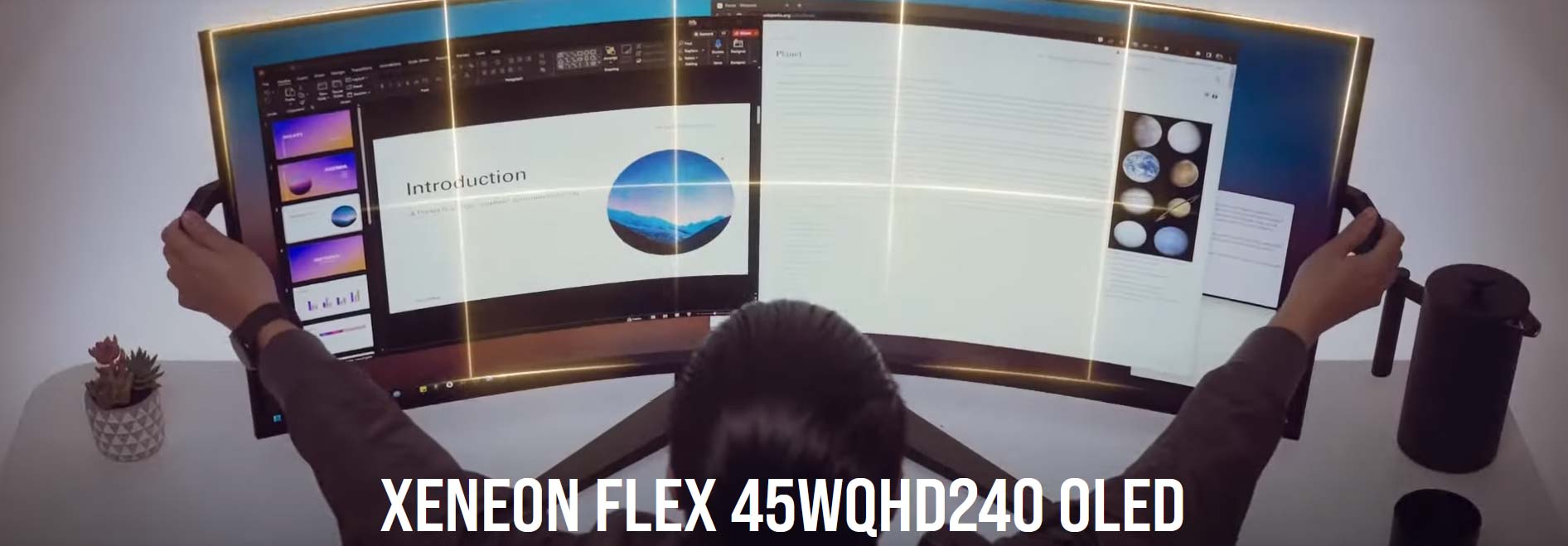 CORSAIR XENEON FLEX 240Hz Bendable Gaming Moniteur| 45WQHD240 