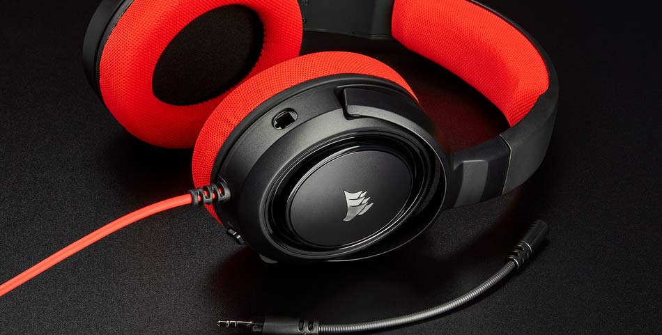 Corsair HS35 Stereo Casque Gaming Rouge | CA-9011198-EU