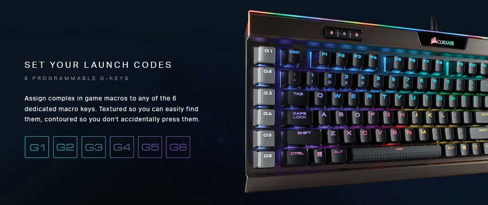 Corsair K95 RGB PLATINUM Clavier Gaming Mécanique | CH-9127014-FR