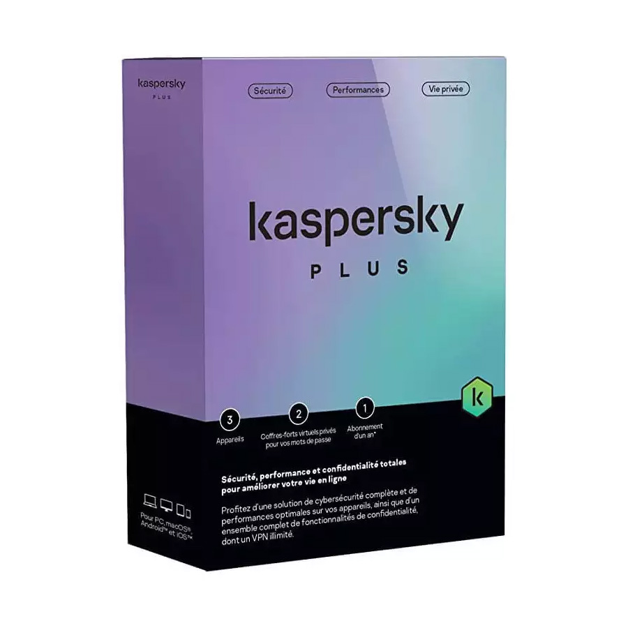 Kaspersky Antivirus PLUS 5 Appareils, 1An | KL10428BEFS