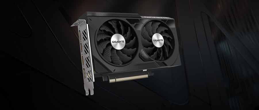 Gigabyte GeForce RTX 4060 WINDFORCE OC 8G Cart Graphique | GV-N4060WF20C-8GD