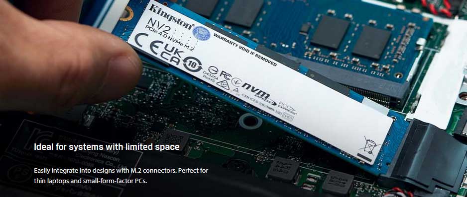 Kingston NV2 2Tb PCIe 4.0 NVMe SSD | SNV2S/2000G