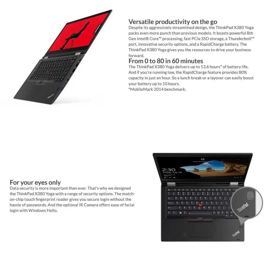 Lenovo ThinkPad X380 Yoga i7-8ème | X380-YOGA14