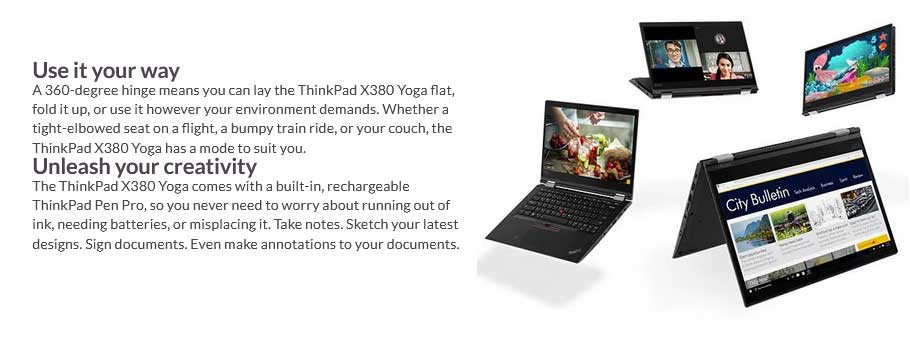 Lenovo ThinkPad X380 Yoga i7-8ème | X380-YOGA14