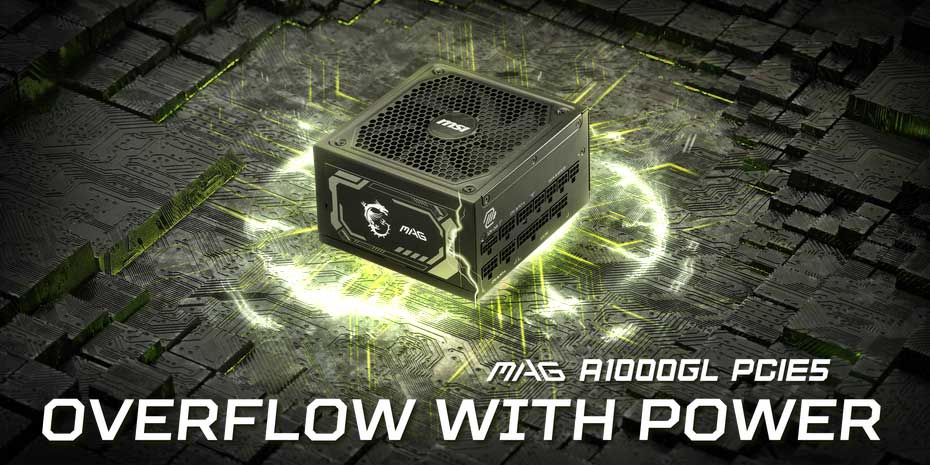 MSI MPG A1000GL 80Plus Gold 1000W | MAG-A1000GL-PCIE5