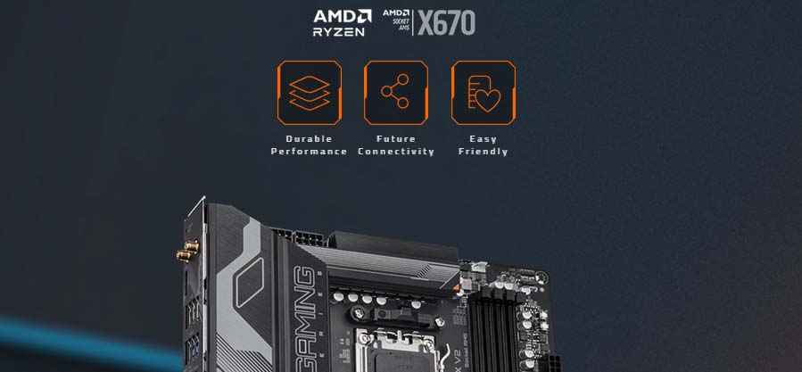 Gigabyte X670 GAMING X AX V2 Carte mère | 4719331859398