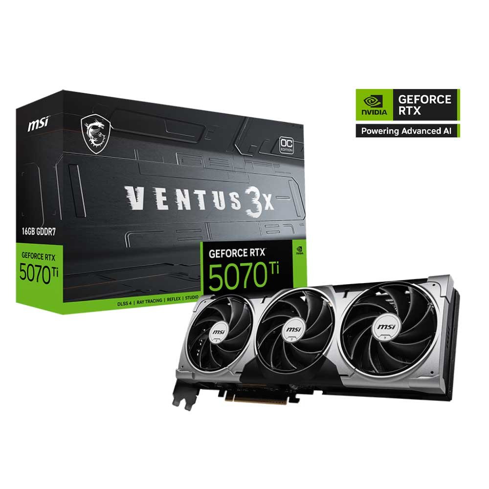 MSI GeForce RTX 5070 Ti 16GB VENTUS 3X OC | G507T-16V3C
