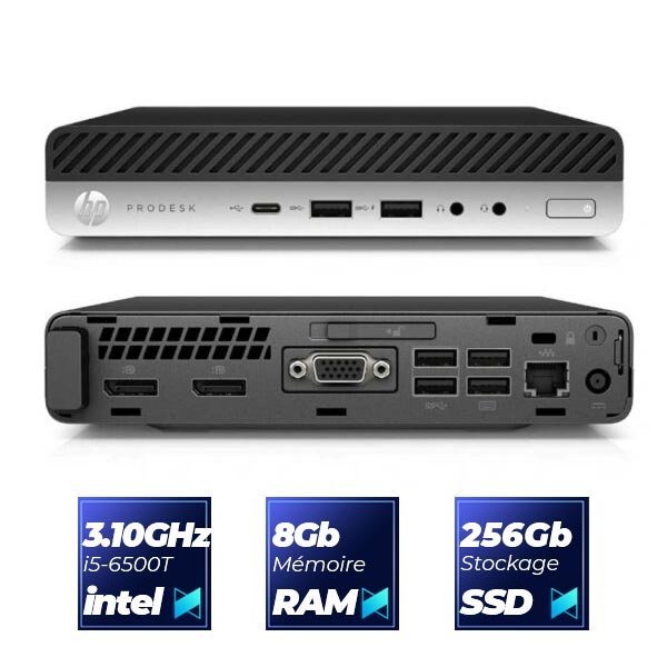 HP ProDesk 600 G3 Mini Ordinateur i5 6éme Gen 1HK48EA