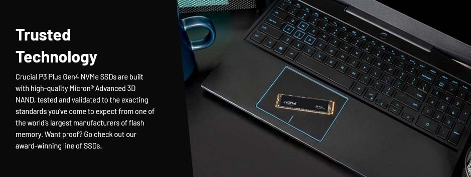 Crucial P3 Plus Gen4 1Tb NVMe M.2 SSD | CT1000P3PSSD8 Crucial P3 Plus Gen4 1Tb NVMe M.2 SSD | CT1000P3PSSD8