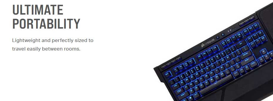 Corsair Gaming Lapboard K63 Clavier mécanique sans fil | CH-9510000-WW Corsair Gaming Lapboard K63 Clavier mécanique sans fil | CH-9510000-WW