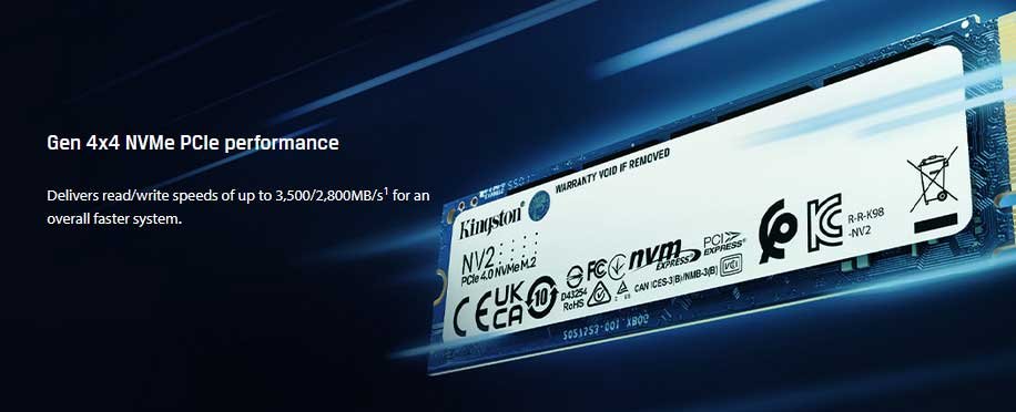 Kingston NV2 2Tb PCIe 4.0 NVMe SSD | SNV2S/1000G Kingston NV2 2Tb PCIe 4.0 NVMe SSD | SNV2S/1000G